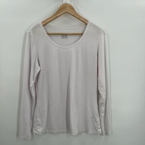 32 Degree Heat White Scoop Neck Tee Ladies Large